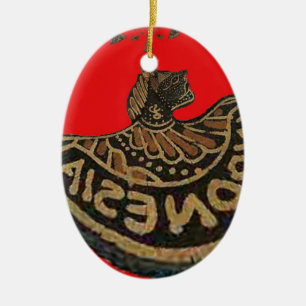 Indonesien Javanese Shadow Puppet Kulturkunst Keramikornament