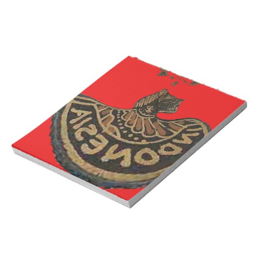 Indonesien Javanese Shadow Puppet Kulturkunst Notizblock (Rotiert)