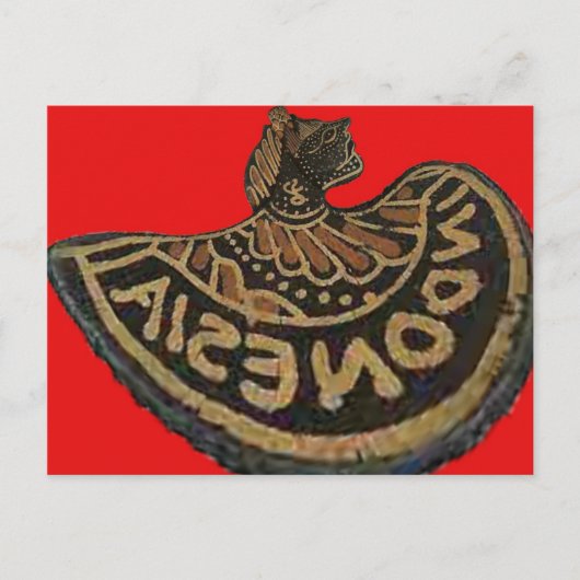 Indonesien Javanese Shadow Puppet Kulturkunst Postkarte (Vorderseite)