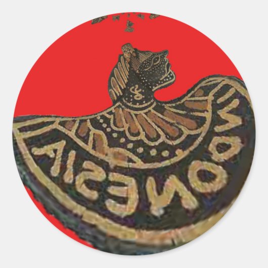 Indonesien Javanese Shadow Puppet Kulturkunst Runder Aufkleber (Vorderseite)