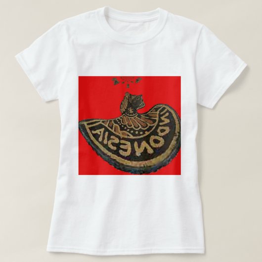 Indonesien Javanese Shadow Puppet Kulturkunst T-Shirt (Design vorne)