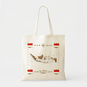 Indonesien-Karte + Flaggen-Tasche Tragetasche