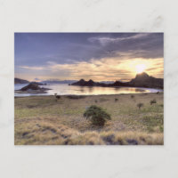 Indonesien, Komodo Nationalpark. Sonnenuntergang