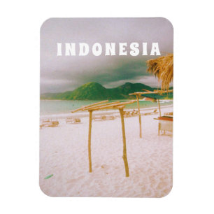 Indonesien Lombok Tropical Paradise Druck Magnet