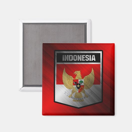 Indonesien Magnet (Vorderseite/Rückseite)