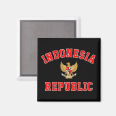 Indonesien Magnet (Vorderseite/Rückseite)