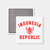 Indonesien Magnet (Vorderseite/Rückseite)
