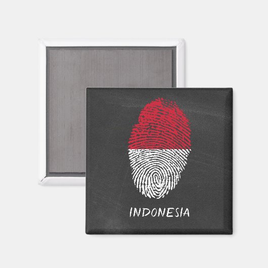 Indonesien Magnet (Vorderseite/Rückseite)