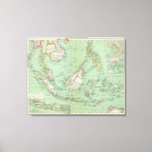 Indonesien, Malaysia Leinwanddruck (Vorderseite)