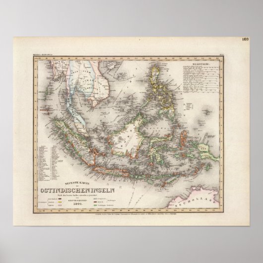 Indonesien, Malaysia Poster (Vorne)