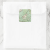 Indonesien, Malaysia Quadratischer Aufkleber (Tasche)