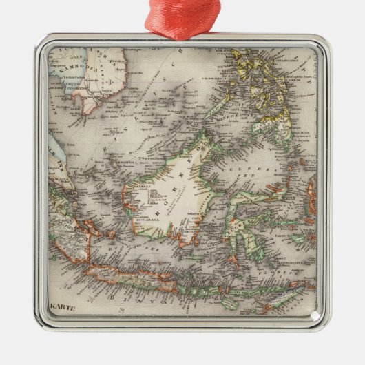 Indonesien, Malaysia Silbernes Ornament (Vorne)