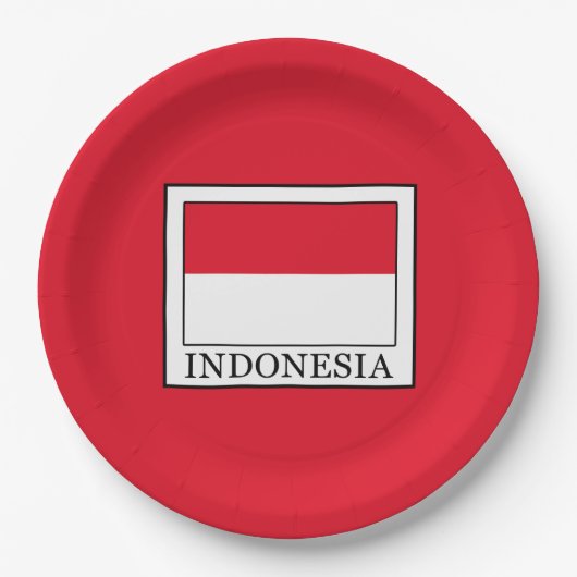 Indonesien Pappteller (Vorderseite)