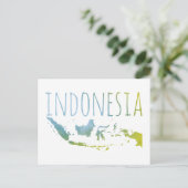 Indonesien Postkarte (Stehend Vorderseite)