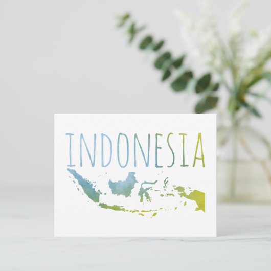 Indonesien Postkarte (Stehend Vorderseite)