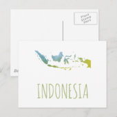 Indonesien Postkarte (Vorne/Hinten)
