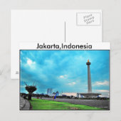 Indonesien Postkarte (Vorne/Hinten)
