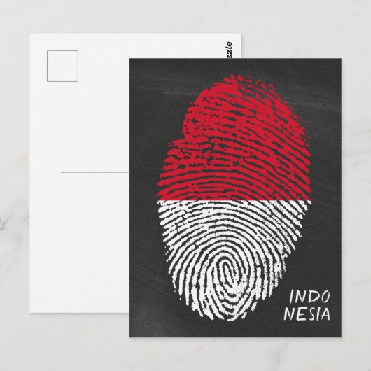 Indonesien Postkarte (Vorne/Hinten)