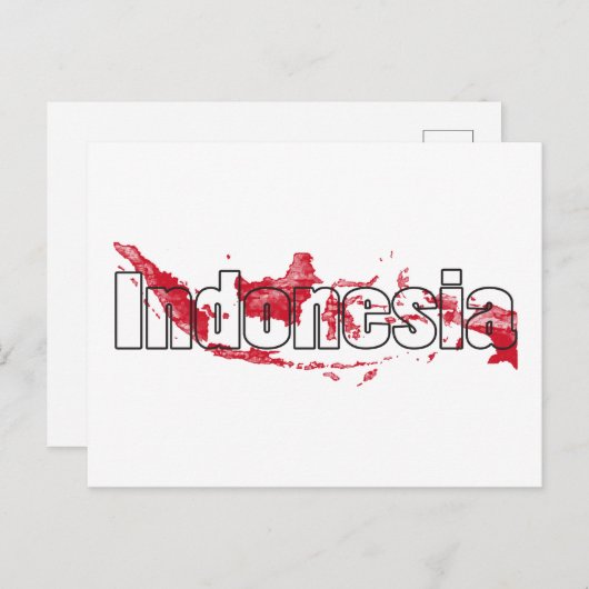 Indonesien Postkarte (Vorne/Hinten)
