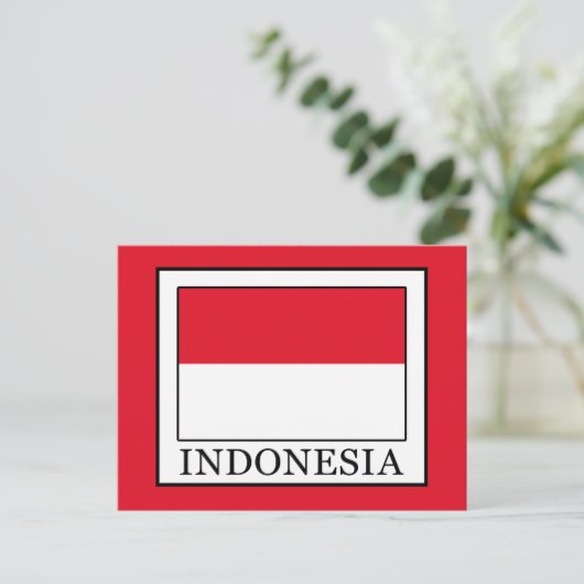 Indonesien Postkarte (Stehend Vorderseite)