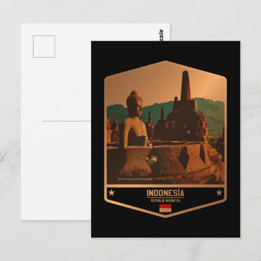 Indonesien Postkarte (Vorne/Hinten)