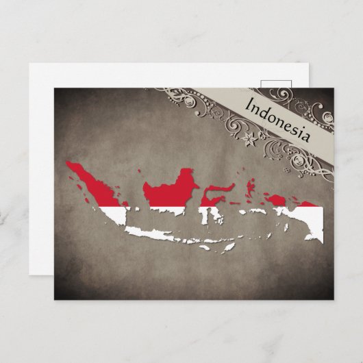 Indonesien Postkarte (Vorne/Hinten)