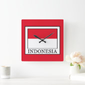 Indonesien Quadratische Wanduhr (Zuhause)