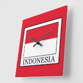 Indonesien Quadratische Wanduhr (Winkel)