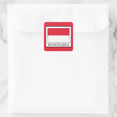 Indonesien Quadratischer Aufkleber (Tasche)
