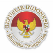 Indonesien (rd) aufkleber (Vorderseite)