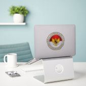 Indonesien (rd) aufkleber (Laptop auf Schreibtisch)