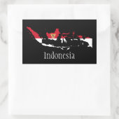 Indonesien Rechteckiger Aufkleber (Tasche)