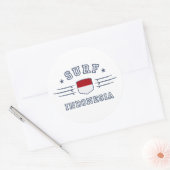 Indonesien Runder Aufkleber (Umschlag)