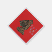 Indonesien Shadow Puppet Hospho Weihnachten Napkin Serviette (Ecke)