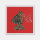 Indonesien Shadow Puppet Hospho Weihnachten Napkin Serviette (Vorderseite)