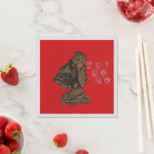 Indonesien Shadow Puppet Hospho Weihnachten Napkin Serviette (Beispiel)