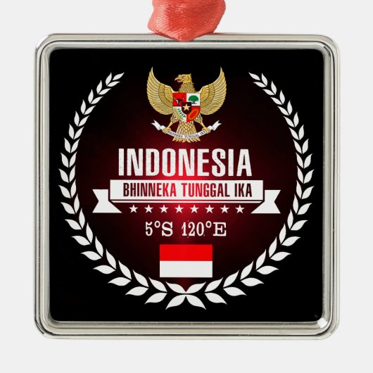 Indonesien Silbernes Ornament (Vorne)