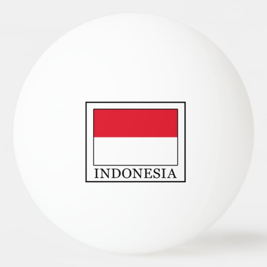 Indonesien Tischtennisball (Vorderseite)