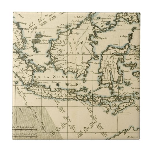 Indonesien und die Philippinen Fliese (Vorderseite)