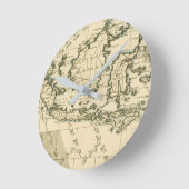 Indonesien und die Philippinen Runde Wanduhr (Winkel)