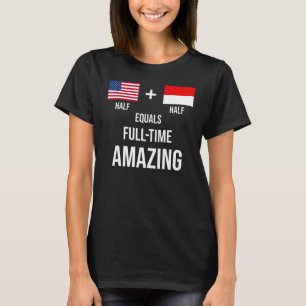 Indonesien USA Shirt Phantastisch Flags Indonesisc