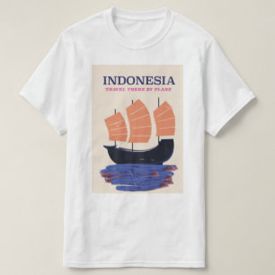 Indonesien Vintages Reiseplakat T-Shirt