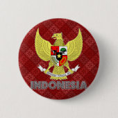 Indonesien-Wappen Button (Vorderseite)