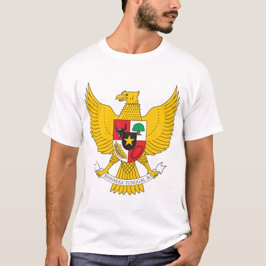 Indonesien-Wappen T - Shirt (Vorderseite)