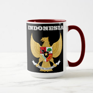 Indonesien-Wappen Tasse