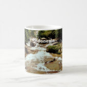 Indonesien-Wasserfall Kaffeetasse (Mittel)