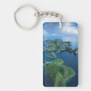 Indonesien, West-Papua. Luft von Raja Ampat Schlüsselanhänger