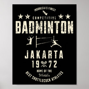 Indonesiens beste Competitive Dminton Vintage 197 Poster