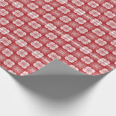 Indonesisch Batik Kawung Gurda Design Geschenkpapier (Ecke)