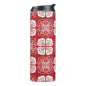 Indonesisch Batik Kawung Gurda Design Thermosbecher (Nach links gedreht)